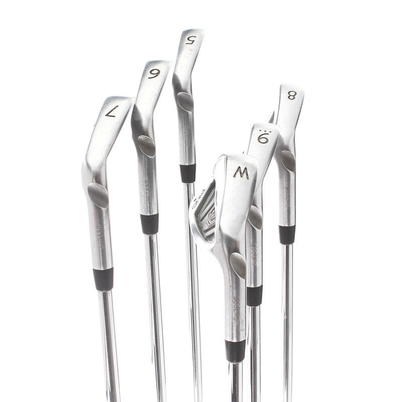 Ping S56 Steel Mens Right Hand Irons 5-PW White Dot 3* Upright Stiff - Dynamic Gold S300