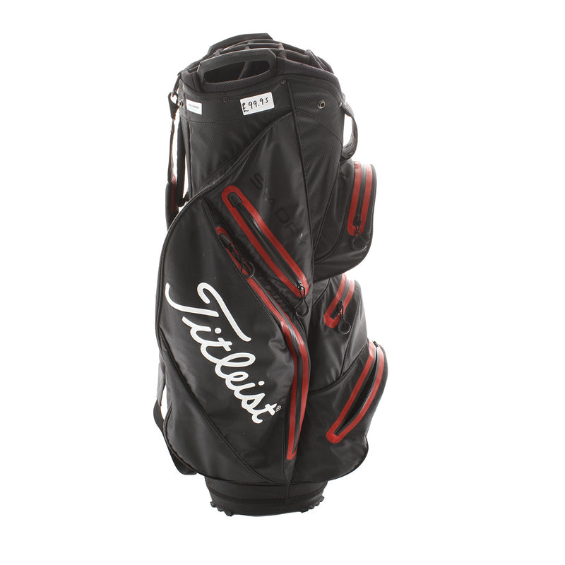 Titleist Stadry Cart Bag - Black/Red