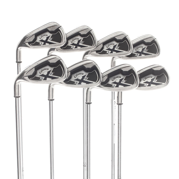 Callaway X-20 Steel Mens Left Hand Irons 4-SW Uniflex - Callaway
