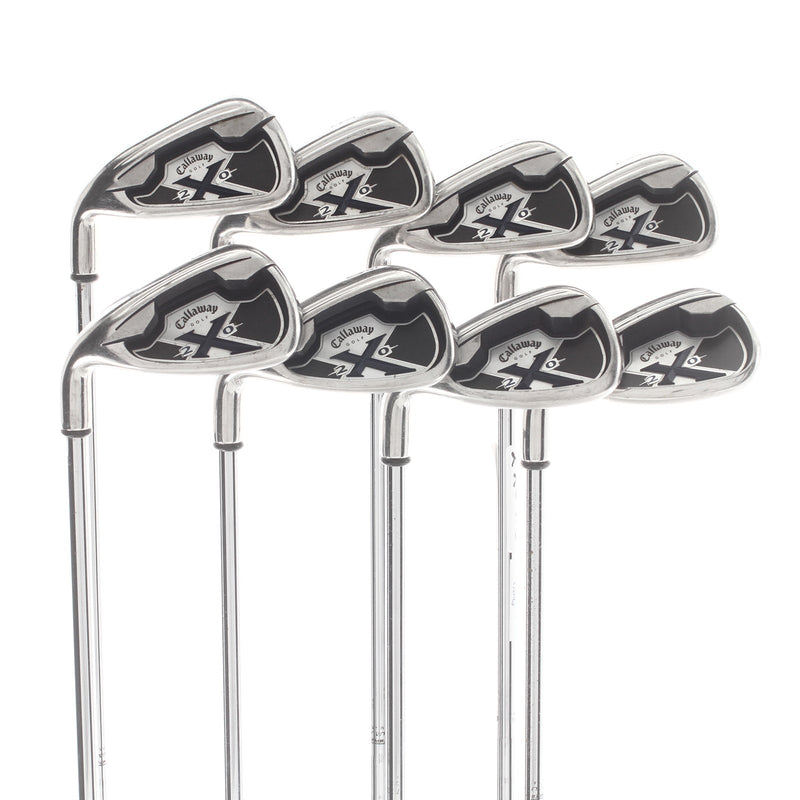 Callaway X-20 Steel Mens Left Hand Irons 4-SW Uniflex - Callaway