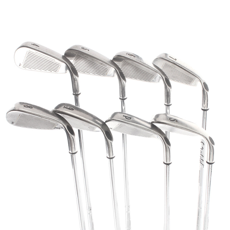 Callaway X-20 Steel Mens Left Hand Irons 4-SW Uniflex - Callaway