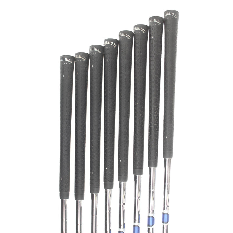 Callaway X-20 Steel Mens Left Hand Irons 4-SW Uniflex - Callaway