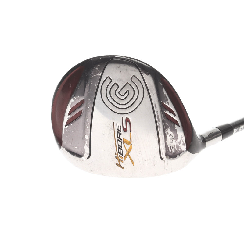 Cleveland HiBore XLS Graphite Mens Left Hand Fairway 3 Wood 15* Stiff - FIT-ON M Gold