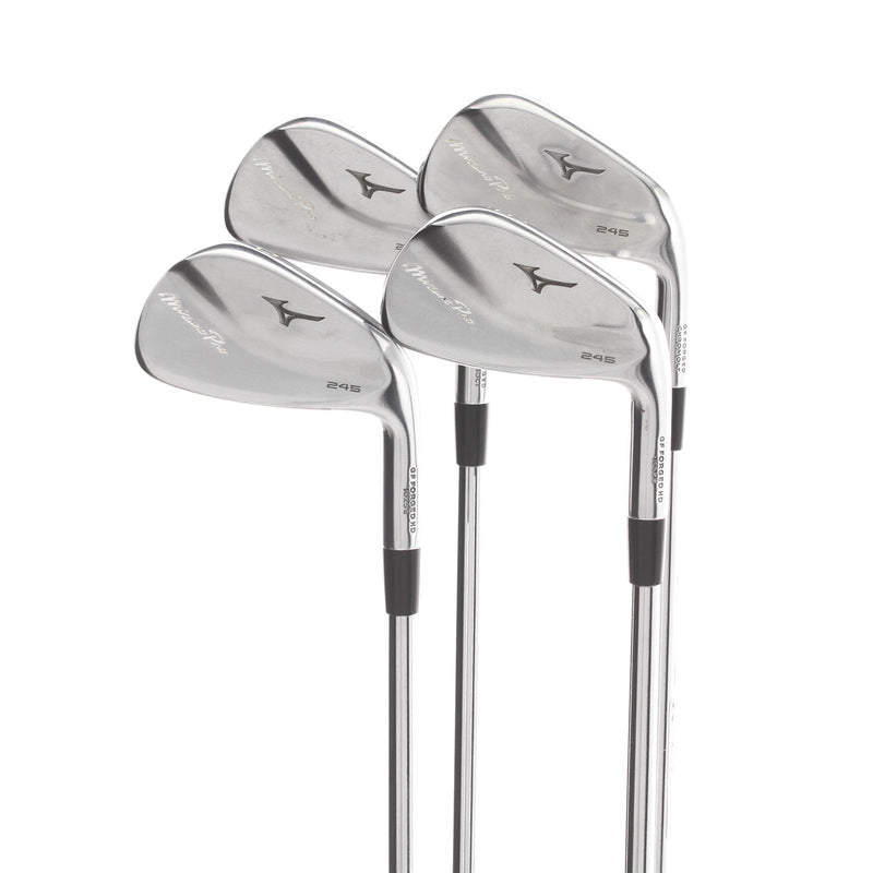 Mizuno Pro 245 Steel Mens Right Hand Irons 7-PW -0.25" 1* Flat Stiff - NSPro Modus3 Tour 105