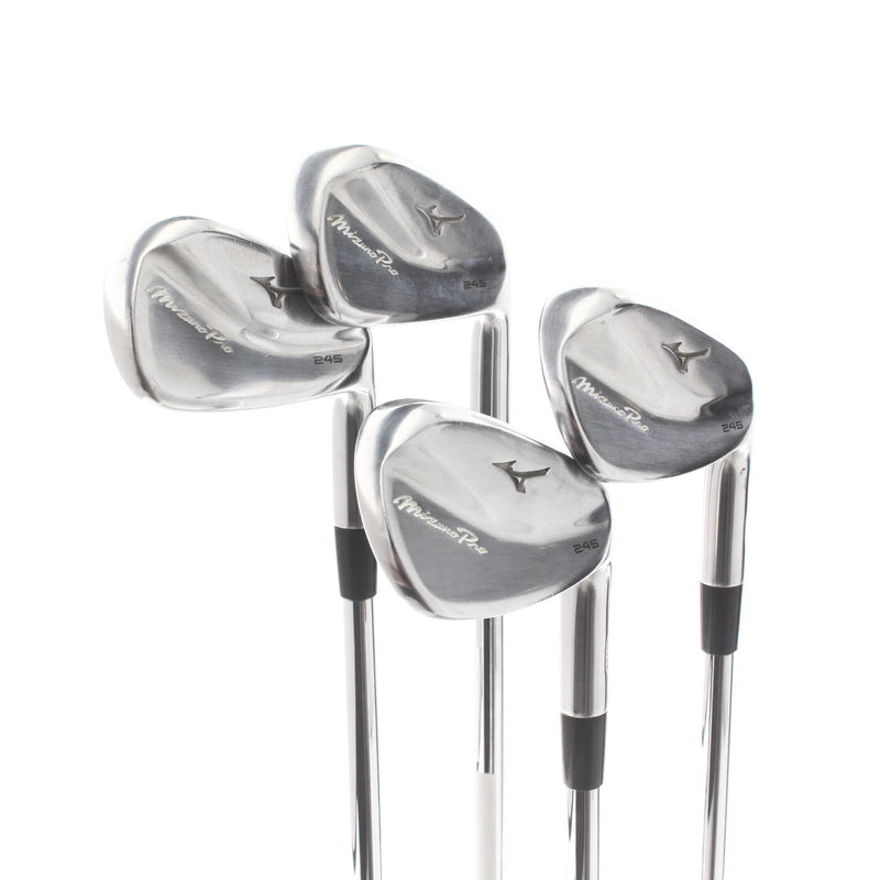 Mizuno Pro 245 Steel Mens Right Hand Irons 7-PW -0.25" 1* Flat Stiff - NSPro Modus3 Tour 105