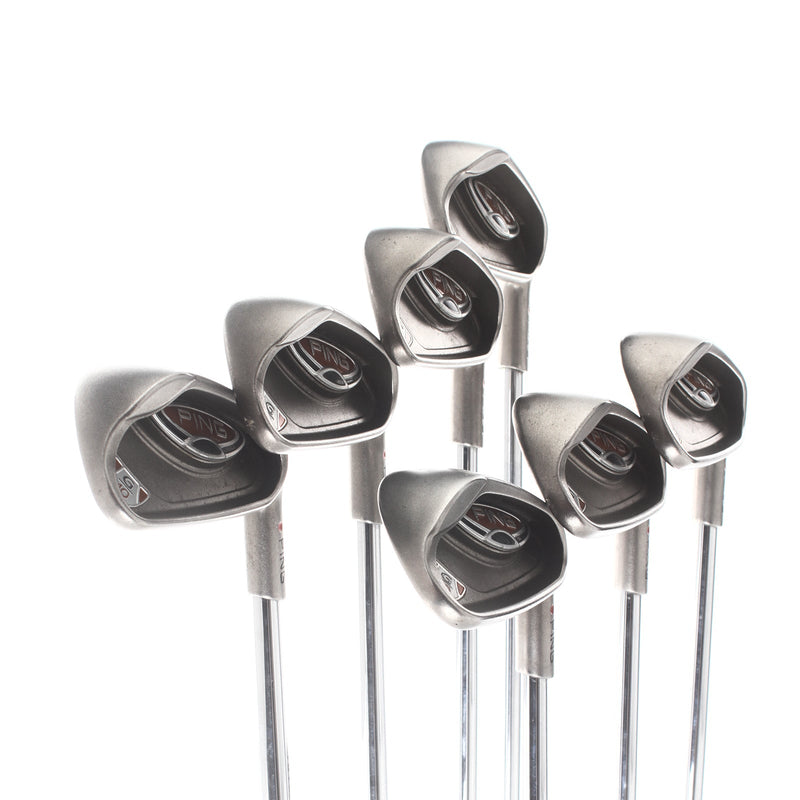 Ping G10 Steel Mens Right Hand Irons 4-PW Red Dot 0.75* Flat Regular - Ping AWT