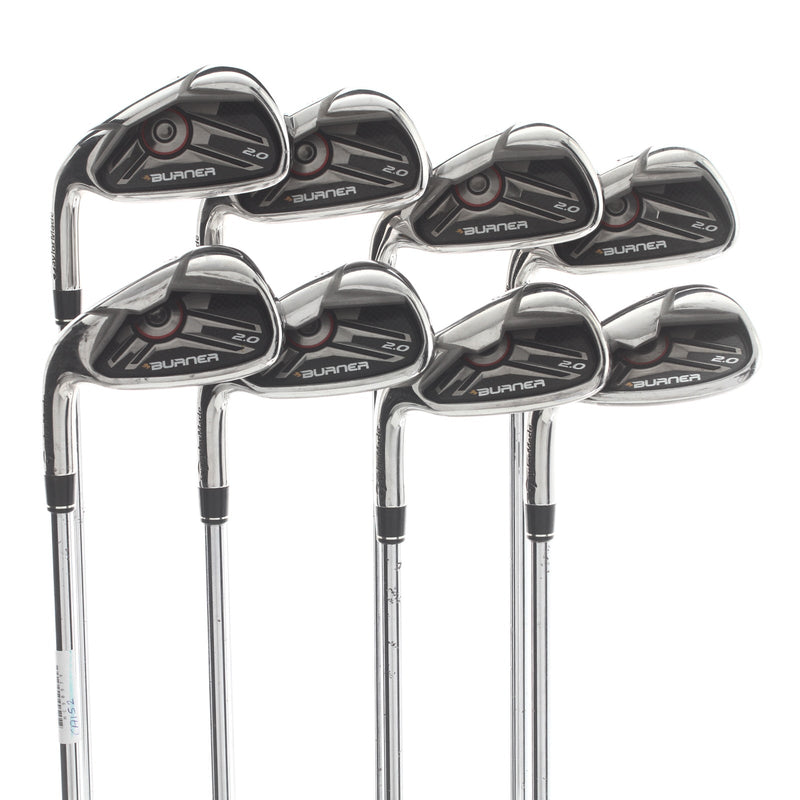 TaylorMade Burner 2.0 Steel Mens Left Hand Irons 4-SW Regular - TaylorMade 85g