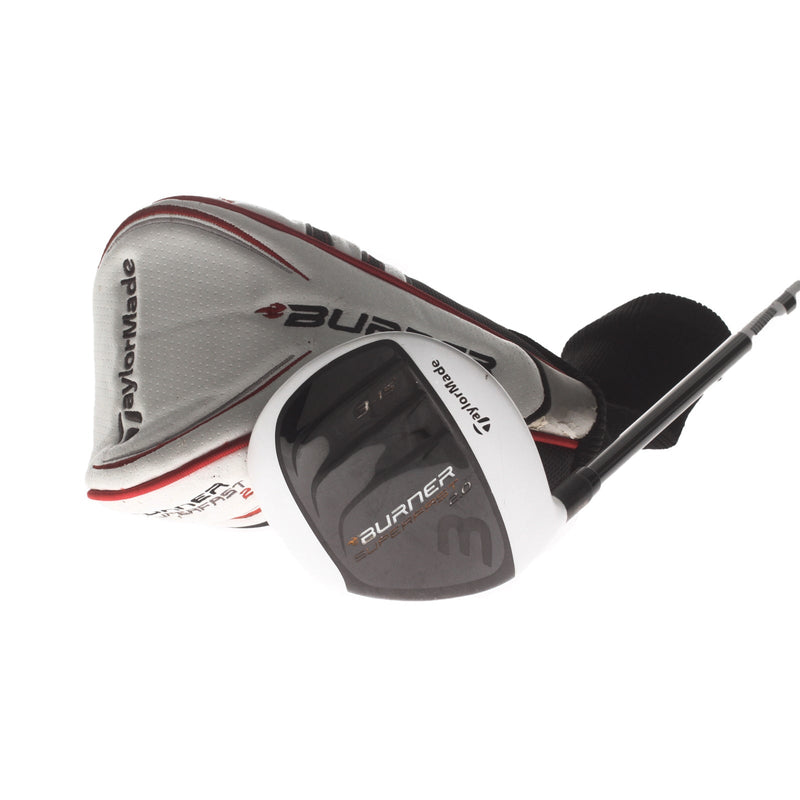 TaylorMade Burner Superfast 2.0 Graphite Mens Left Hand Fairway 3 Wood 15* Regular - TaylorMade Reax 4.8