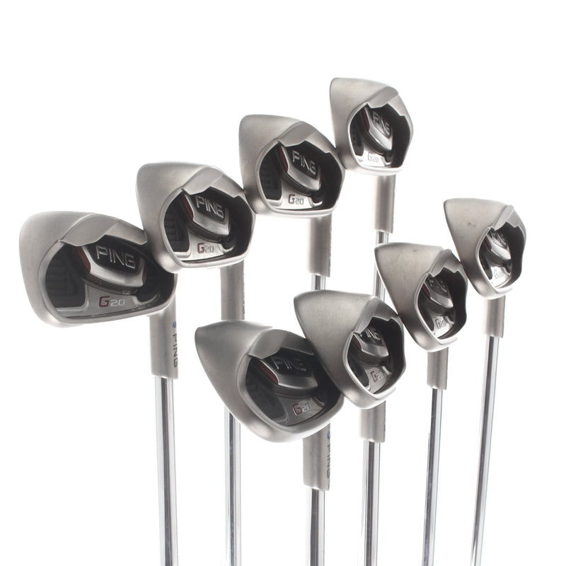 Ping G20 Steel Mens Right Hand Irons 4-SW Blue Dot 1* Upright Regular - Ping CFS