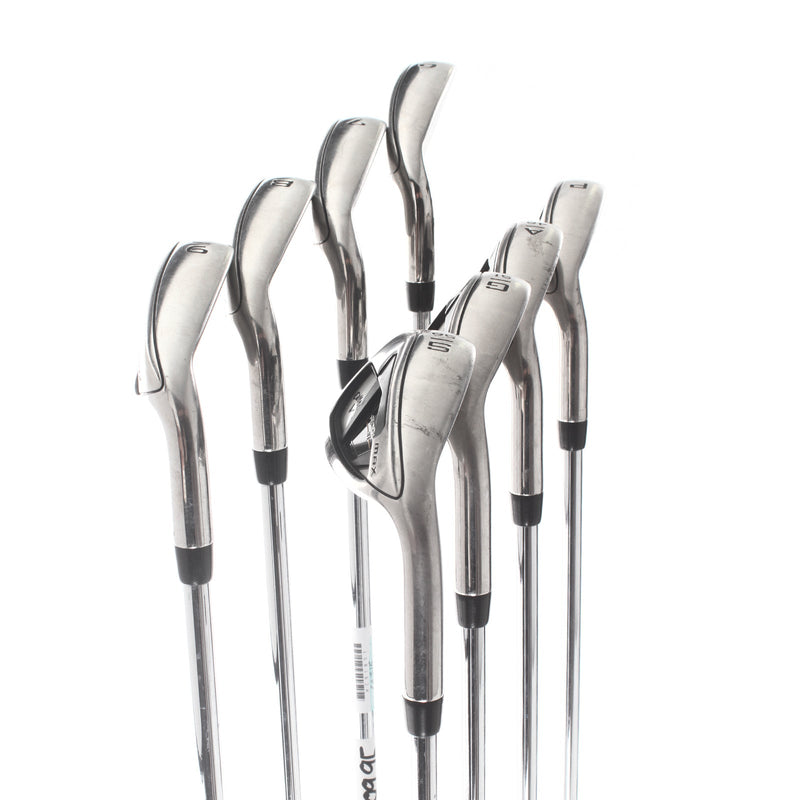 Callaway Rogue ST Max Steel Mens Right Hand Irons 6-PW+AW+SW Regular - Project X Rifle 105GR 5.5