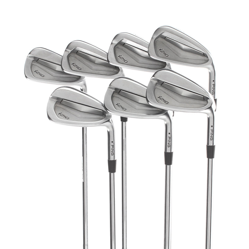 Ping i210 Steel Mens Right Hand Irons 4-PW Black Dot Stiff - N.S.Pro Modus3 Tour 105