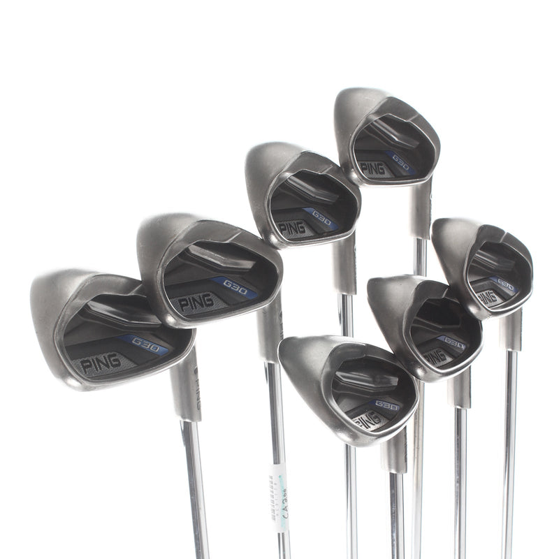 Ping G30 Steel Mens Right Hand Irons 5-SW Black Dot Regular - Ping CFS Distance