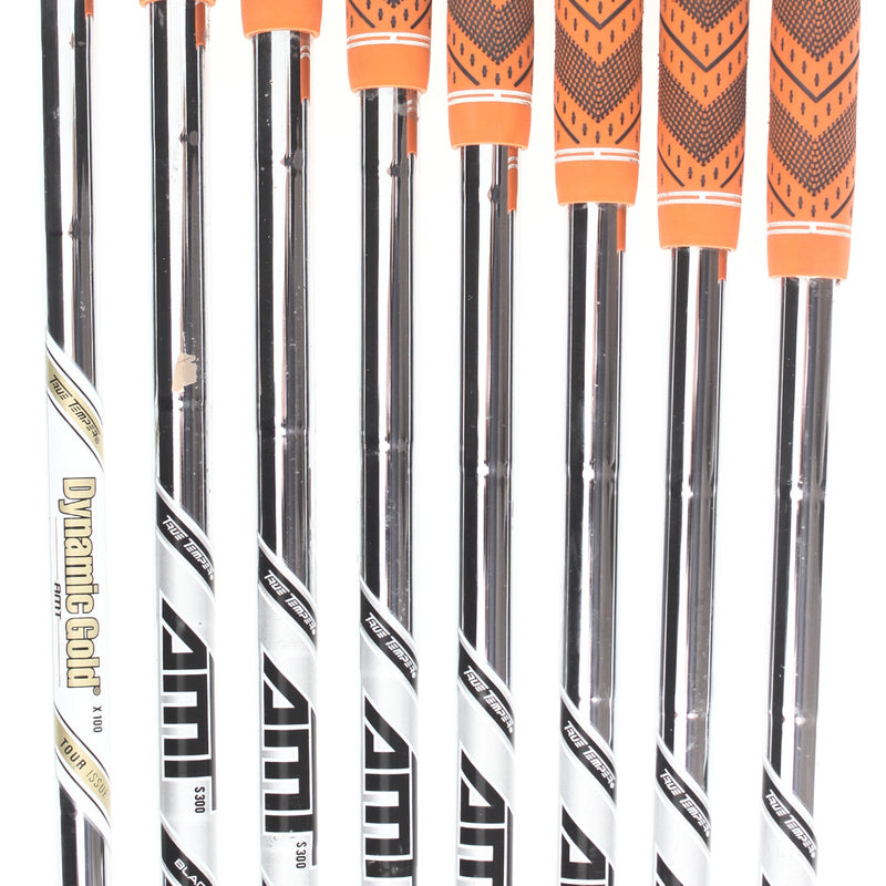 Titleist 718 CB/MB Combo Steel Mens Right Hand Irons 3-PW Stiff - True Temper AMT Black