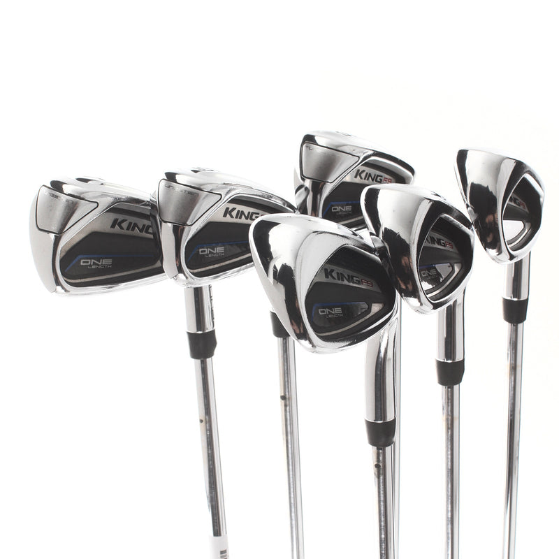 Cobra F9 One Length Steel Mens Right Hand Irons 5-PW Regular - KBS Tour 90