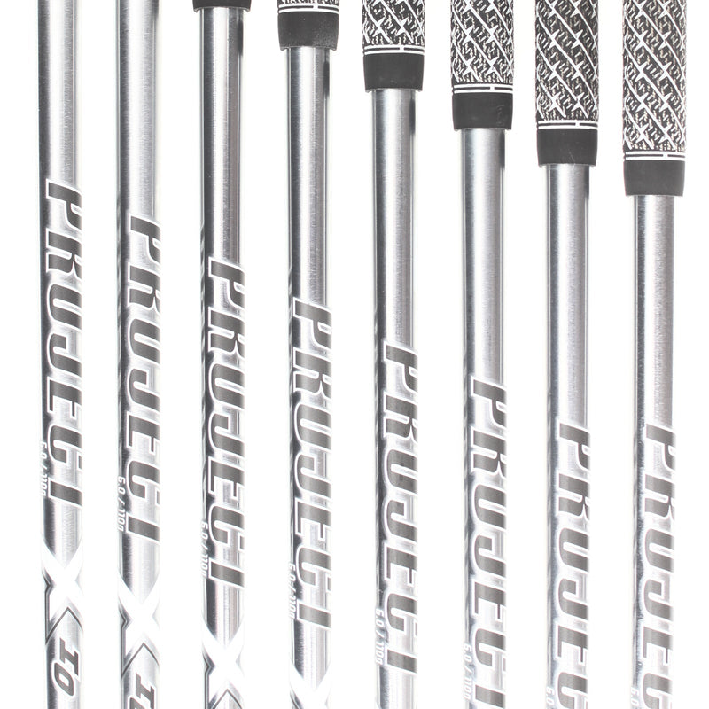 Mizuno JPX 923 Hot Metal Steel Mens Right Hand Irons 4-GW -0.5" 2* Flat Stiff - Project X IO 6.0 110g