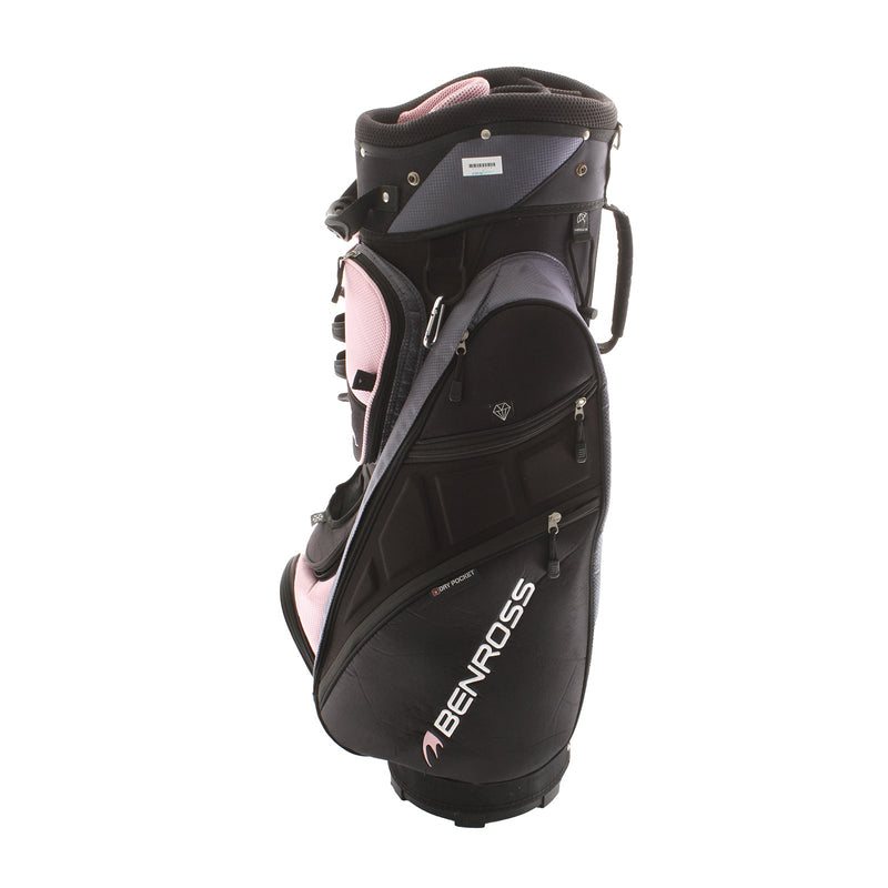 Benross Jewel Cart Bag - Black/Pink