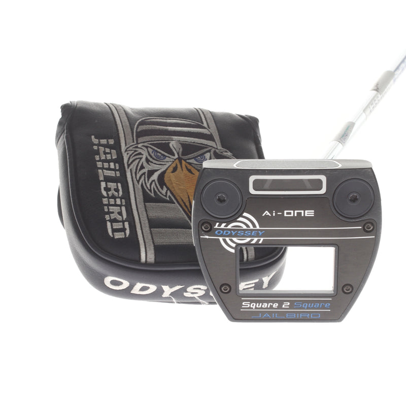 Odyssey Ai-ONE Sqaure 2 Sqaure Jailbird Mens Right Hand Putter 33.5" Mallet Odyssey Stroke Lab 90 - Odyssey