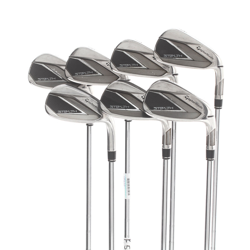 TaylorMade Stealth Steel Mens Right Hand Irons 6-AW+SW Regular - KBS Tour Lite