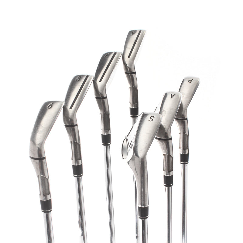 TaylorMade Stealth Steel Mens Right Hand Irons 6-AW+SW Regular - KBS Tour Lite