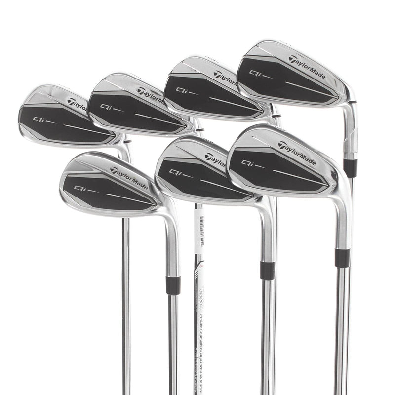 TaylorMade Qi Steel Mens Right Hand Irons 5-SW Regular - KBS Max MT 85