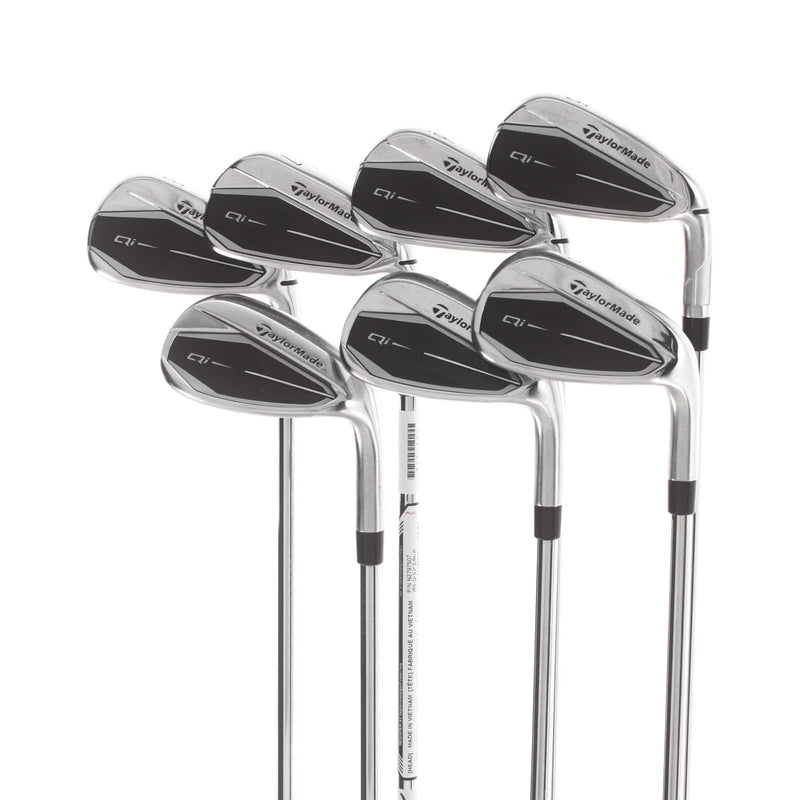 TaylorMade Qi Steel Mens Right Hand Irons 5-SW Regular - KBS Max MT 85
