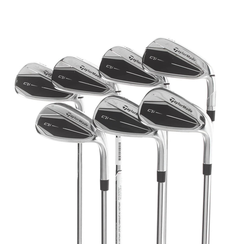TaylorMade Qi Steel Mens Right Hand Irons 5-SW Regular - KBS Max MT 85