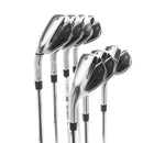 TaylorMade Qi Steel Mens Left Hand Irons 5-SW Regular - KBS Max MT 85