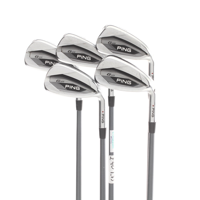 Ping G425 Graphite Mens Right Hand Irons 6-PW Orange Dot 2* Flat Regular - Ping Alta CB AWT