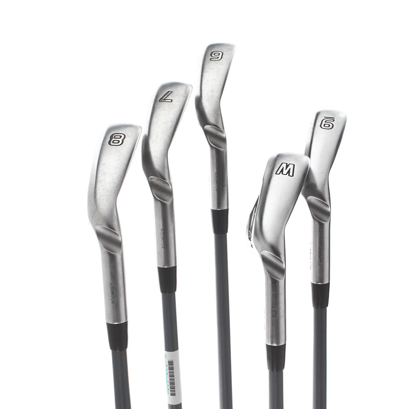 Ping G425 Graphite Mens Right Hand Irons 6-PW Orange Dot 2* Flat Regular - Ping Alta CB AWT