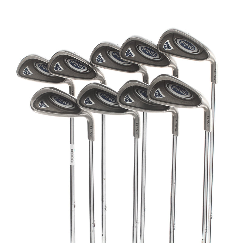 Ping G5 Steel Mens Right Hand Irons 3-SW Black Dot Stiff - Ping True Temper