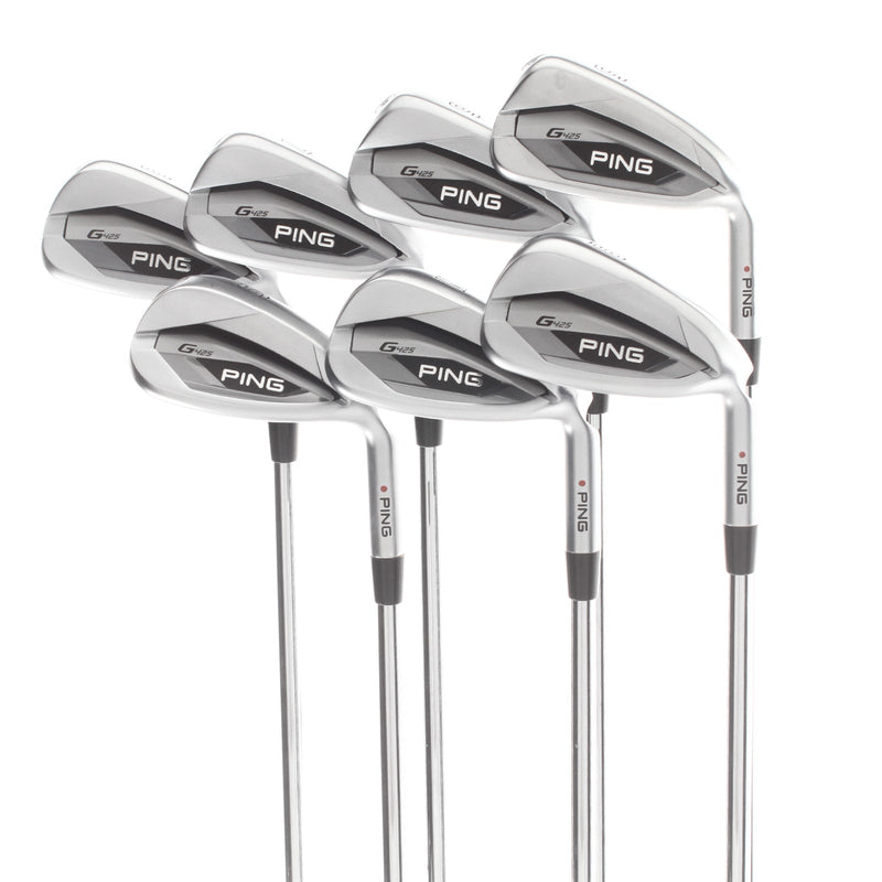 Ping G425 Steel Mens Right Hand Irons 5-SW Red Dot 1* Flat Regular - Ping AWT 2.0