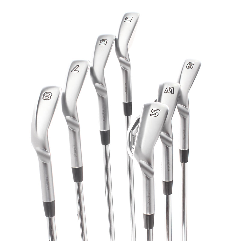 Ping G425 Steel Mens Right Hand Irons 5-SW Red Dot 1* Flat Regular - Ping AWT 2.0