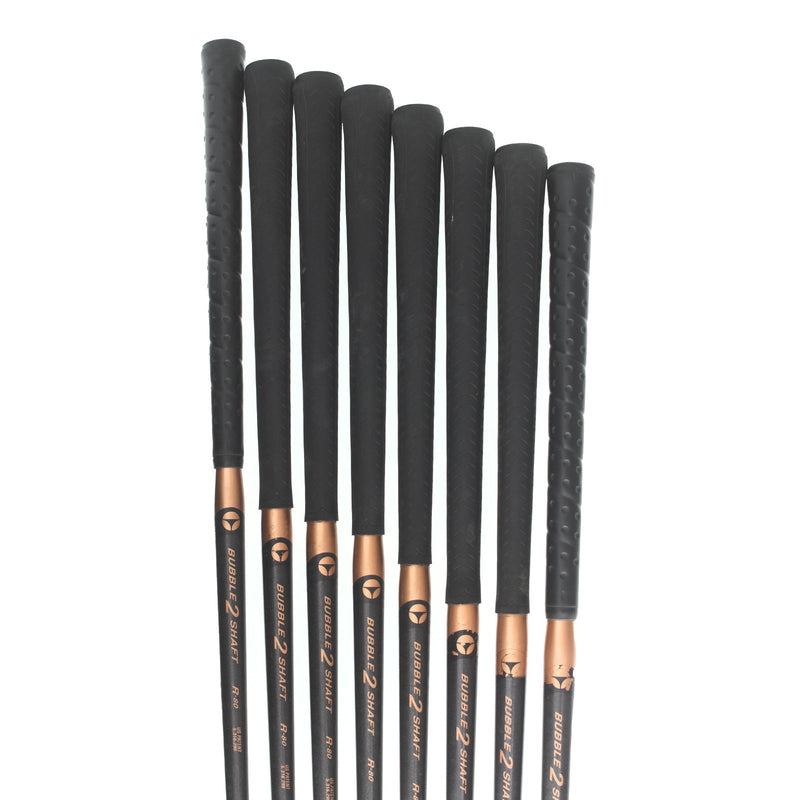 TaylorMade LCG Graphite Mens Right Hand Irons 4-SW Regular - TaylorMade Bubble 2 Shaft 80