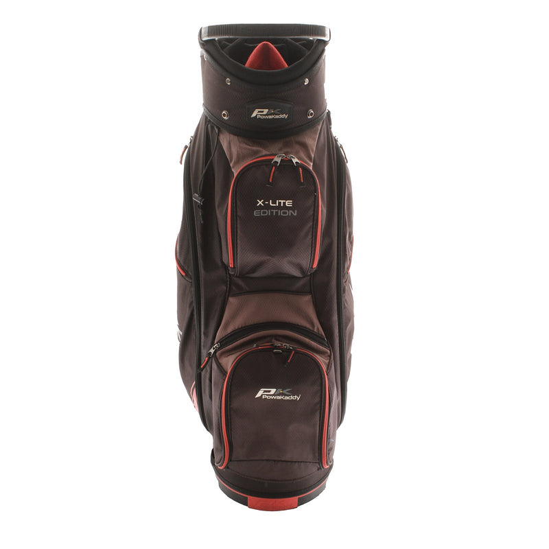 PowaKaddy X-Lite Edition Cart Bag - Black/Red