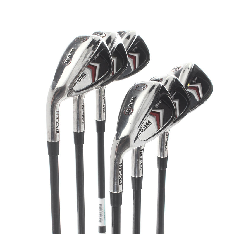 Ram Accubar Graphite Mens Left Hand Irons 6-SW Regular - Ram Powerkick