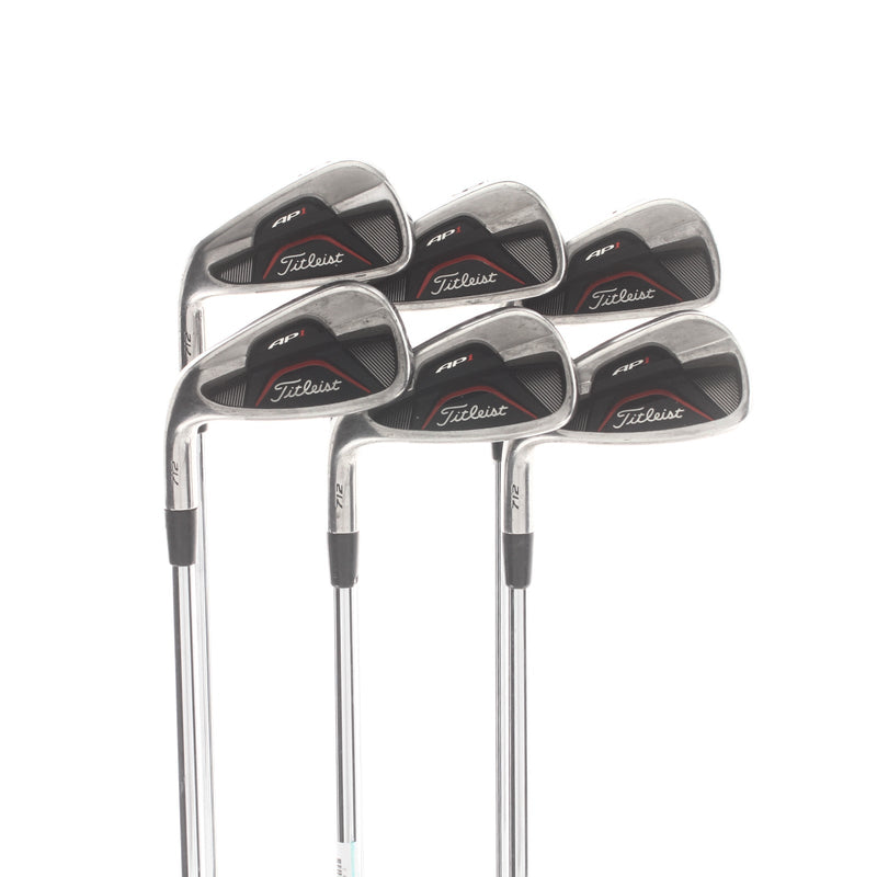 Titleist AP1 712 Steel Mens Left Hand Irons 5-PW Stiff - True Temper AWT