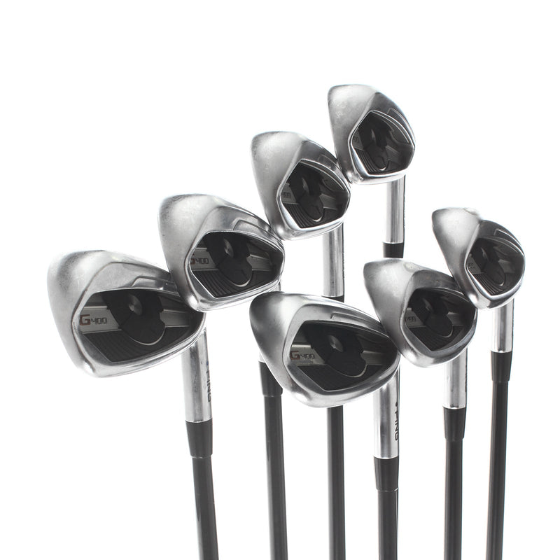 Ping G400 Graphite Mens Right Hand Irons 5-UW 1* Upright Regular - Ping Alta CB