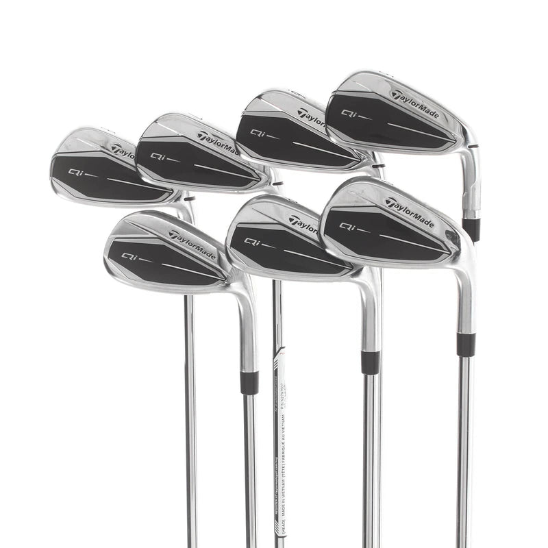 TaylorMade Qi Steel Mens Right Hand Irons 5-SW Regular - KBS Max MT 85