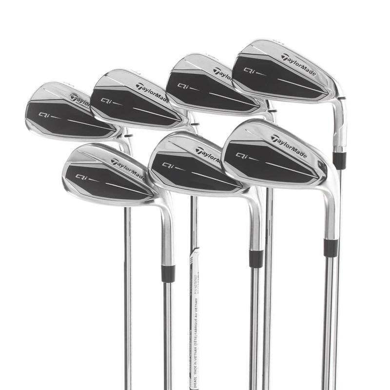 TaylorMade Qi Steel Mens Right Hand Irons 5-SW Regular - KBS Max MT 85