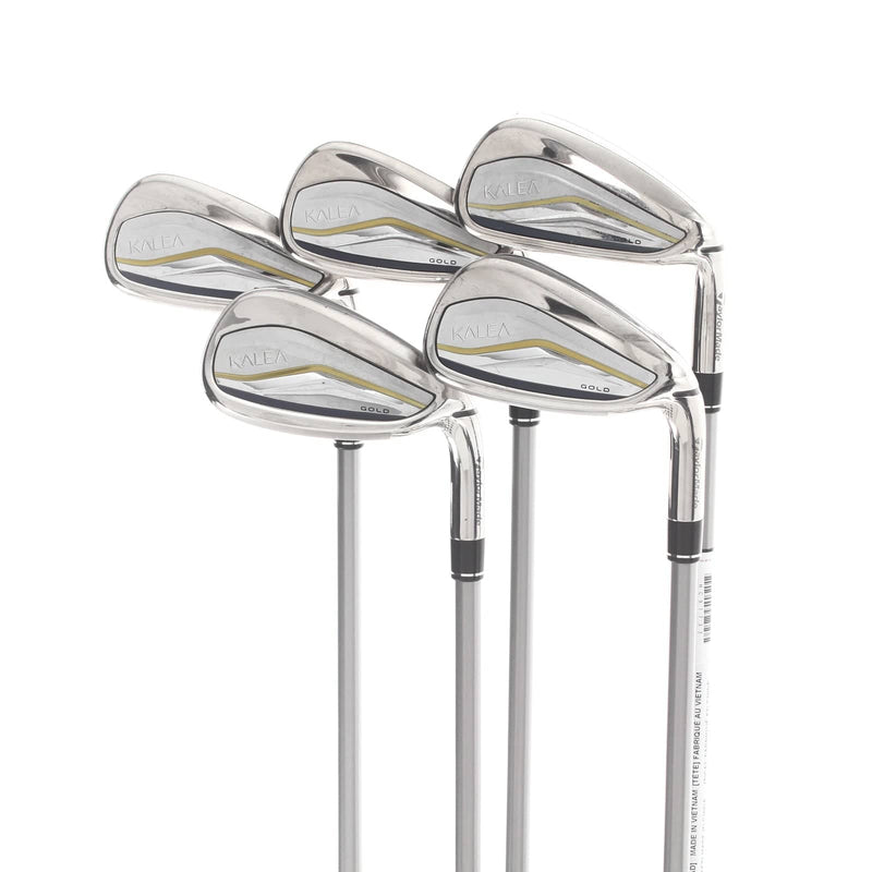 TaylorMade Kalea Gold Graphite Ladies Right Hand Irons 7-SW Ladies - TaylorMade 40 Soft