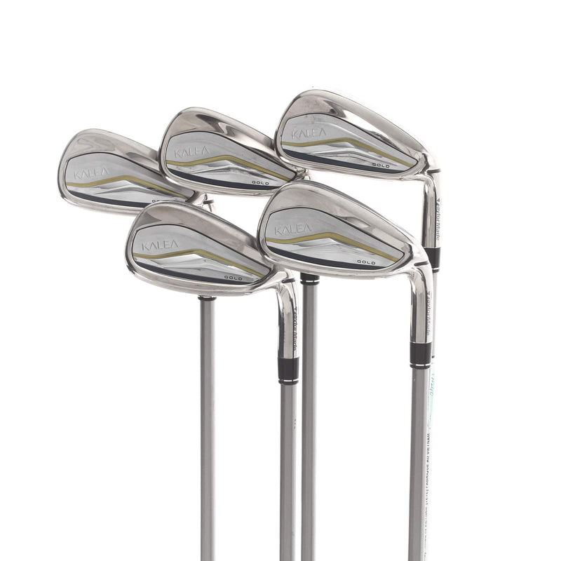 TaylorMade Kalea Gold Graphite Ladies Right Hand Irons 7-SW Ladies - TaylorMade 40 Soft