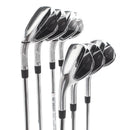 TaylorMade Qi Steel Mens Left Hand Irons 5-SW Regular - KBS Max MT 85