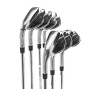 TaylorMade Qi Steel Mens Left Hand Irons 5-SW Regular - KBS Max MT 85