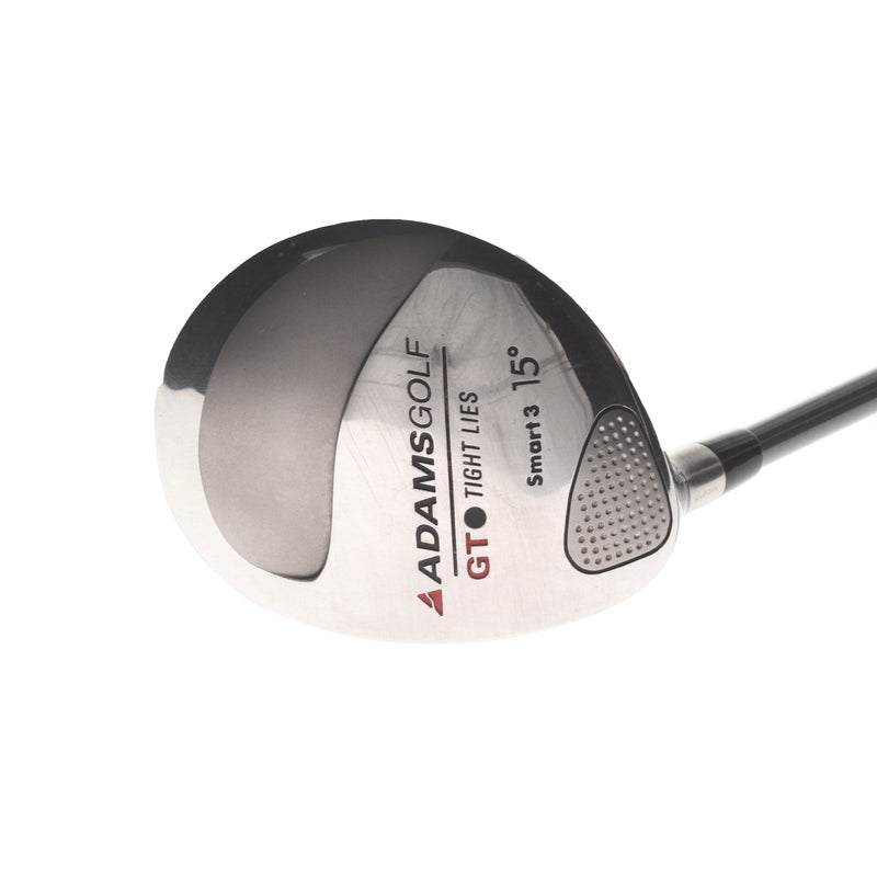 Adams GT Tight Lies Graphite Mens Left Hand Fairway 3 Wood 15* Regular - Grafalloy Ultralite SuperShaft