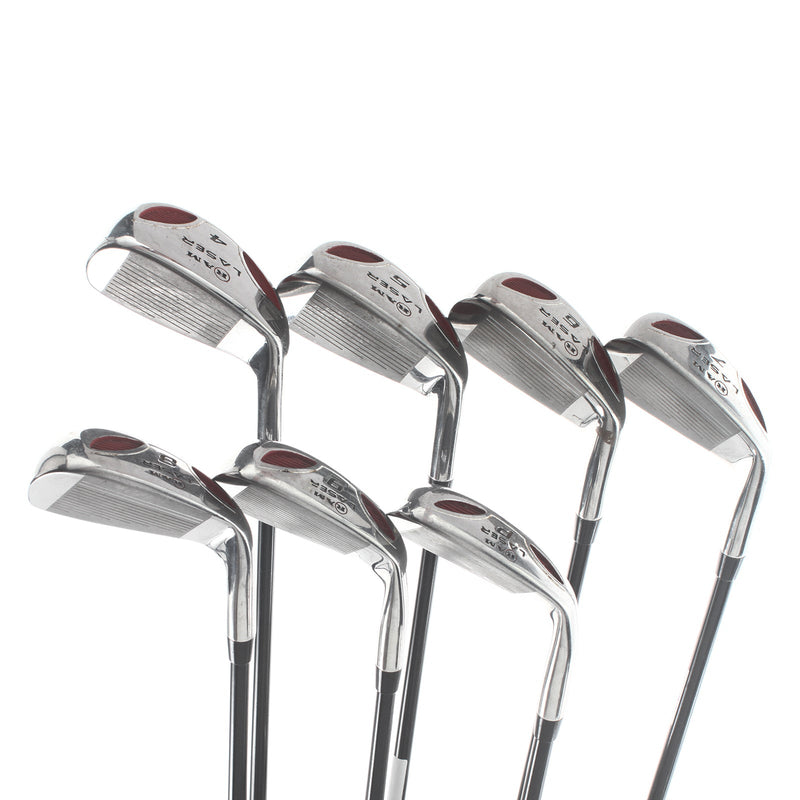 Ram Laser Graphite Mens Left Hand Irons 4-PW Regular - Ram Laser