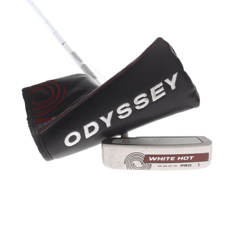 Odyssey White Hot Pro 1 Mens Left Hand Putter 34" Blade - Winn Tour Pistol