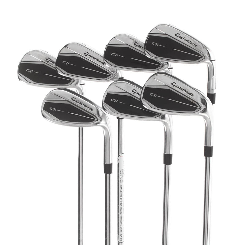 TaylorMade Qi Steel Mens Right Hand Irons 5-SW Stiff - KBS Max MT 85