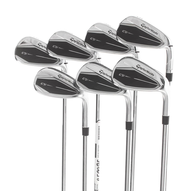TaylorMade Qi Steel Mens Right Hand Irons 5-SW Regular - KBS Max MT 85