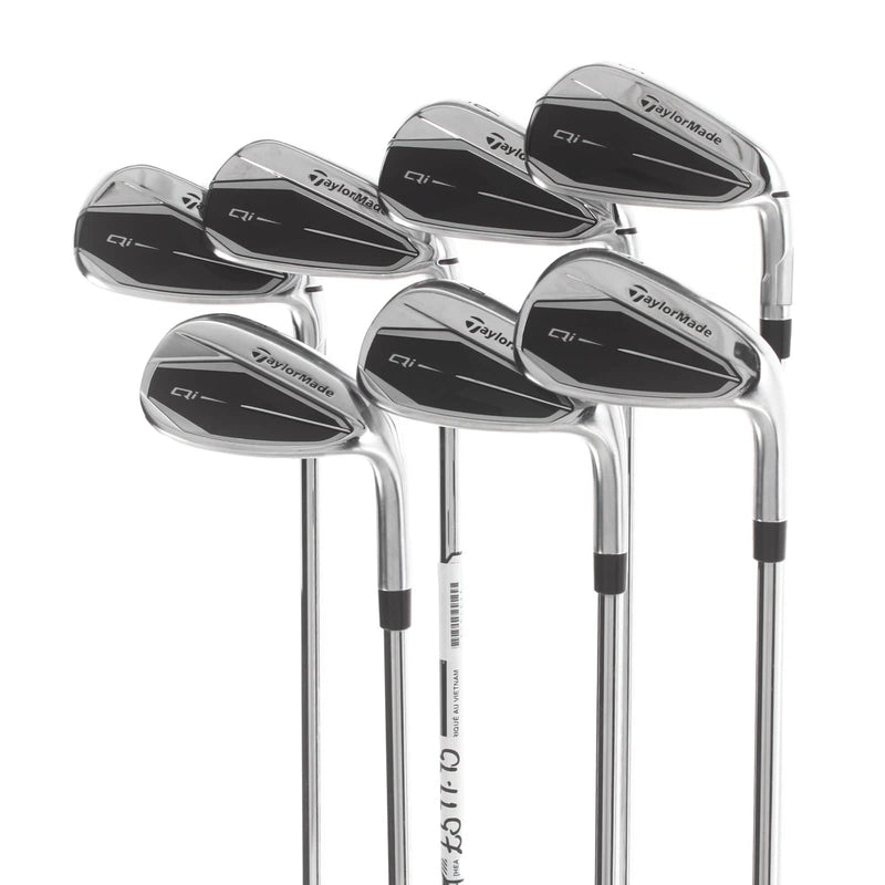 TaylorMade Qi Steel Mens Right Hand Irons 5-SW Regular - KBS Max MT 85