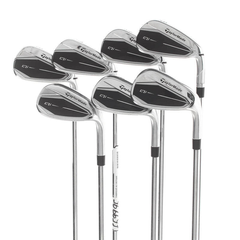 TaylorMade Qi Steel Mens Right Hand Irons 5-SW Regular - KBS Max MT 85